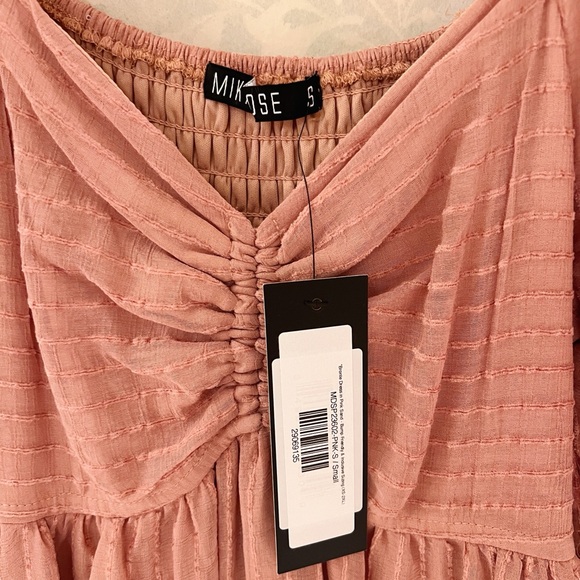 Worth Collective Bronte Midi Dress in Pink Sand Small NWT - Bump Friendly - Picture 8 of 8